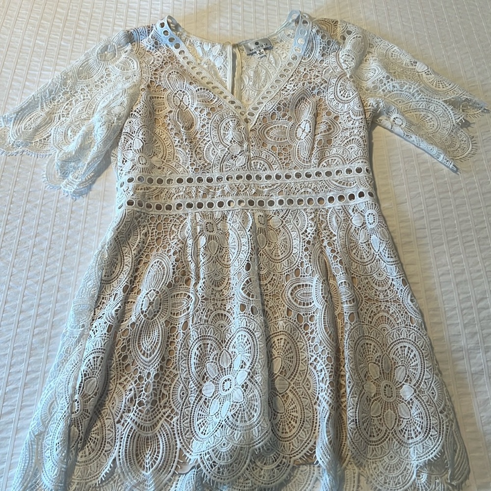 White Lace Romper